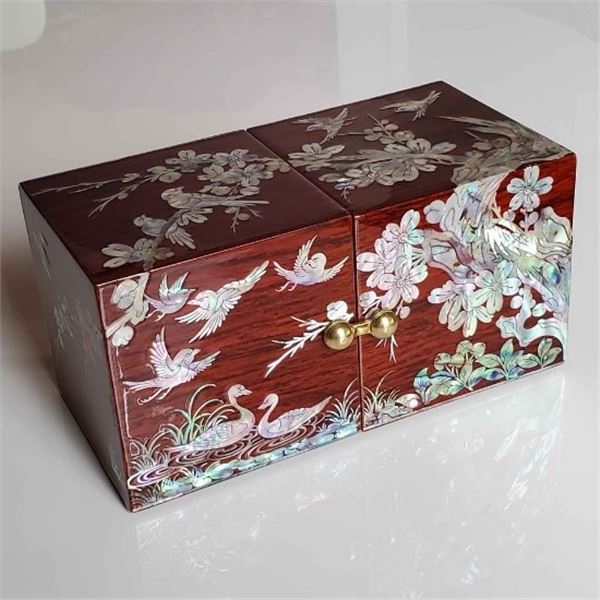 LACQUER MOTHER OF PEARL INLAY TRADITIONAL KOREAN