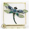 Image 1 : DRAGONFLY RHINESTONE BROOCH
