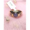 Image 1 : SILVER TANZANITE & DIAMOND 1.4CT RING