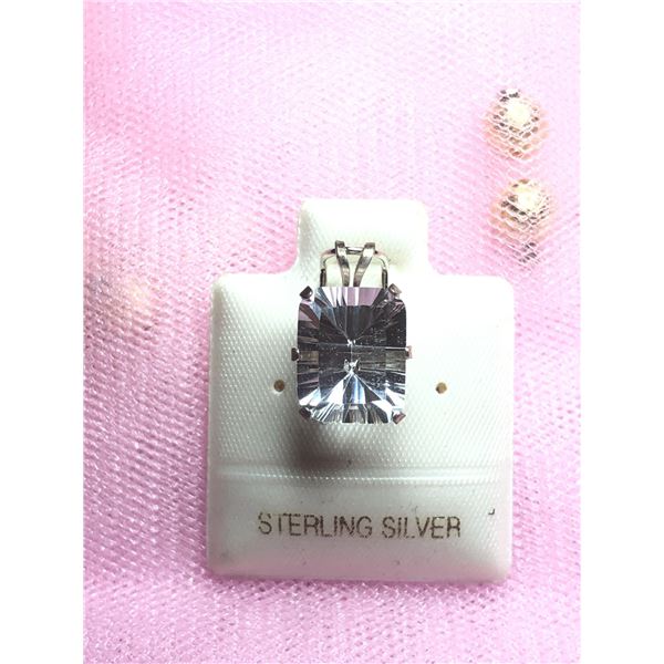SILVER WHITE TOPAZ(3.4CT) PENDANT