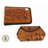 Image 1 : BROWN VINTAGE WALLET AND SMALL PURSE