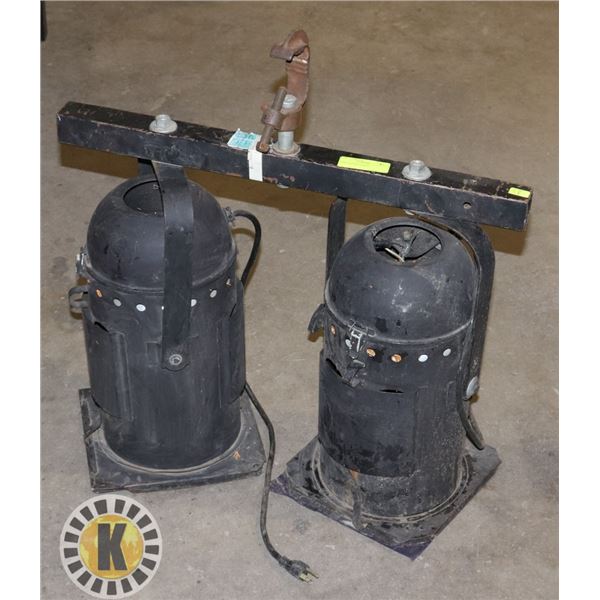 PAIR OF STAGE LIGHTS