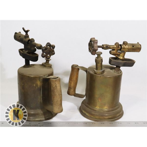 2 ANTIQUE TORCHES