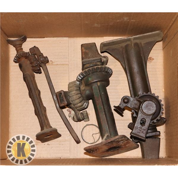 3 ANTIQUE MODEL-A JACKS