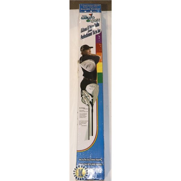 SET OF WAY TO GOLF CLUBS (7 CLUB SET) SIZE 1