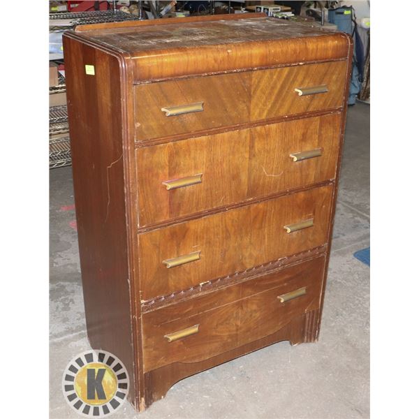 ESTATE WOOD DRESSER 31" BY 18" BY 47"