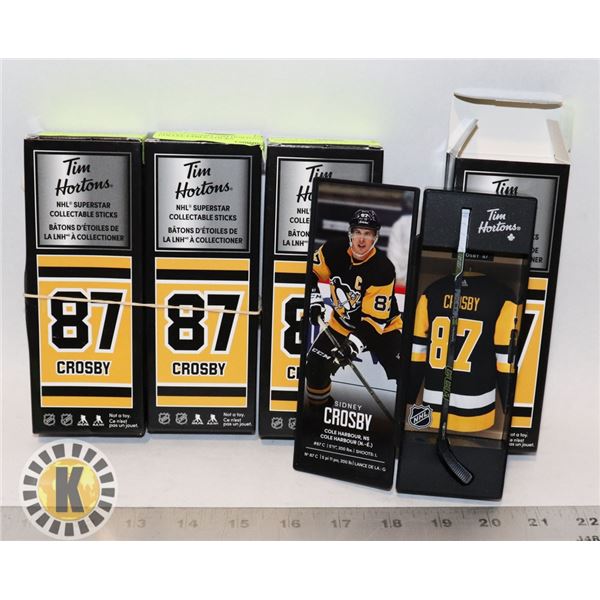 SIDNEY CROSBY TIM HORTONS COLLECTABLE STICKS