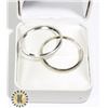 Image 1 : SILVER MEDIUM SIZE HOOP  EARRINGS