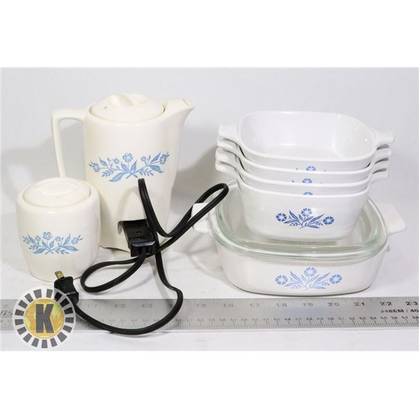 CORNING WEAR SET WITH KETTLE
