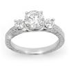 Image 1 : FAMOUS ENGAGEMENT RING 1.50 ctw DIAMOND 14KT WHITE GOLD