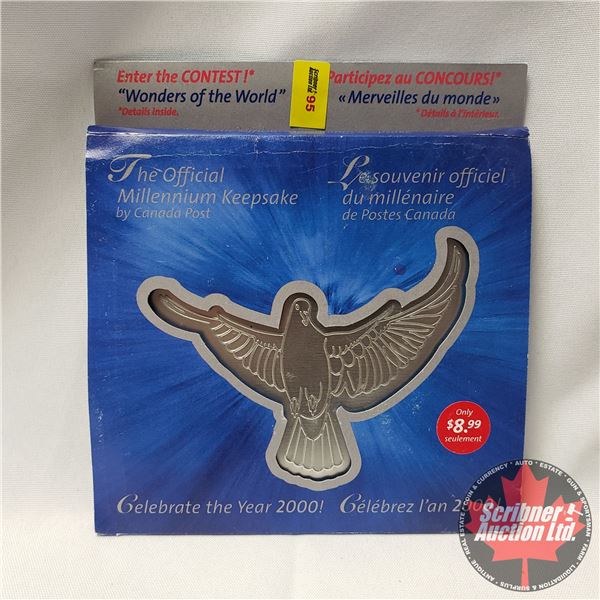 The Official Millennium Keepsake by Canada Post Coin & Stamp Set The Official Millennium Keepsake by Canada Post Coin & Stamp Set