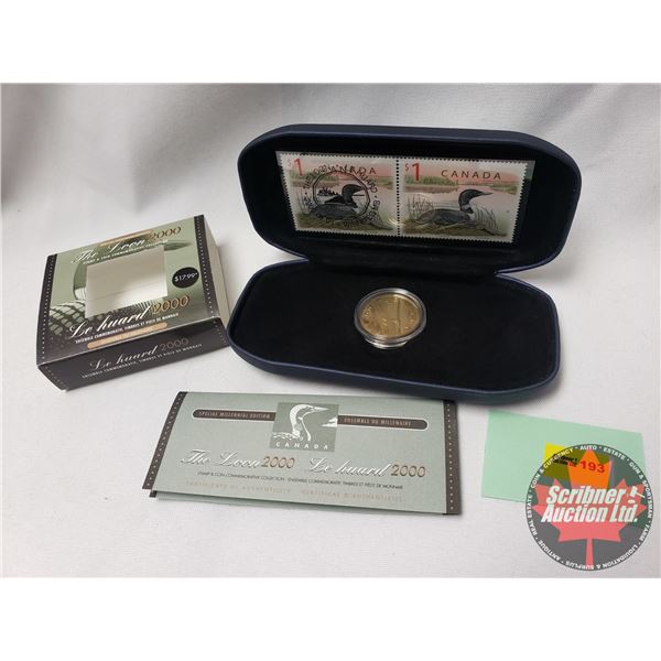 Canada Post Special Millennial Edition "The Loon" 2000 ~ Stamp & Coin Commemorative Collection