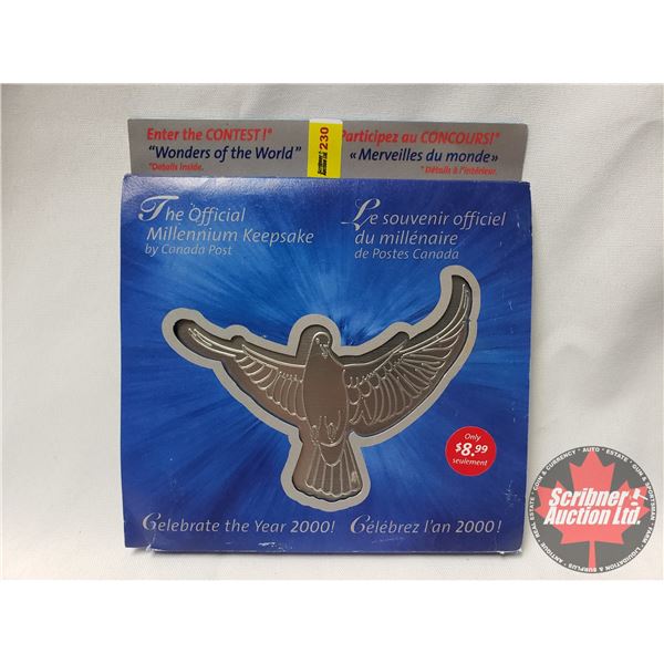 The Official Millennium Keepsake by Canada Post Coin & Stamp Set The Official Millennium Keepsake by Canada Post Coin & Stamp Set