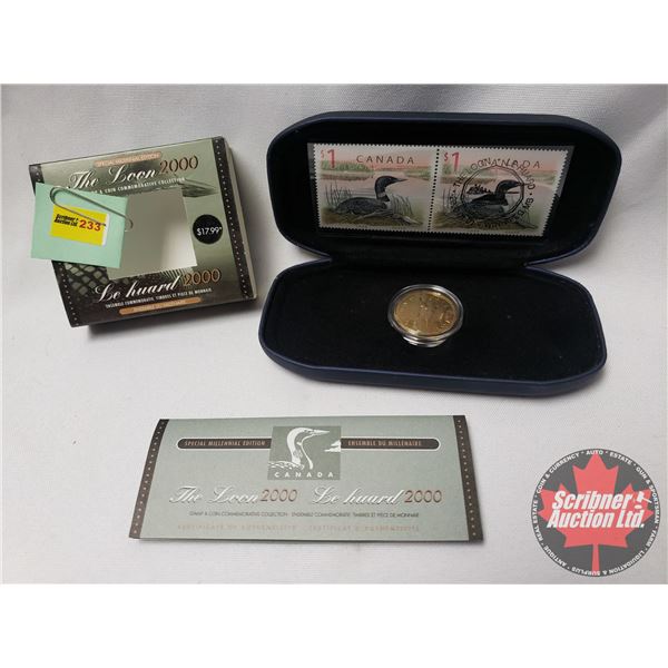 Canada Post Special Millennial Edition  The Loon  2000 ~ Stamp & Coin Commemorative Collection