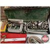 Image 3 : Tool Box Lots:  (w/Wrenches, C-Clamps, Sockets, Ratchet Straps, etc)