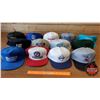 Image 1 : Tray Lot: Hats (13) Variety of Industrial (Incl: R. Angus CAT, United States Practical Shoot Assoc, 
