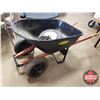 Image 2 : Yardworks Wheel Barrow - 2 Wheel (with Bonus 2 Tires & 3 Rims)!! (SEE PICS!)