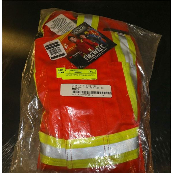 FIREWALL HI VIZ OVERALLS SIZE L