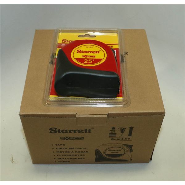 CASE OF 6 STARRETT EXACT 25' TAPE MEASURES