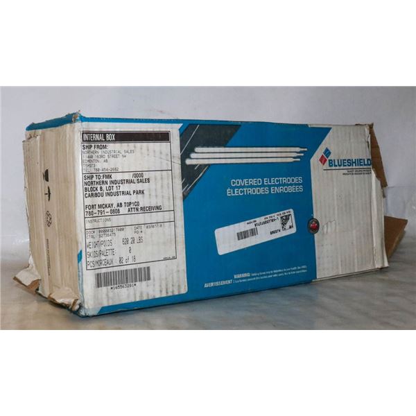 CASE OF BLUESHIELD WELDING ELECTRODES 5/32"X14