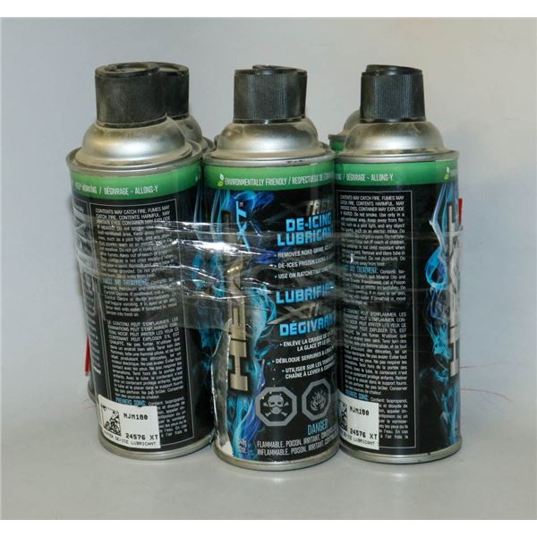 6 BOTTLES OF XTREME DE-ICING LUBRICANT 340G PER