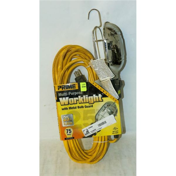 PRIME WORK LIGHT WITH METAL GUARD 25'