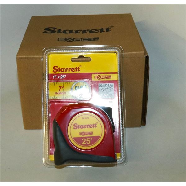 CASE OF 6 STARRETT EXACT 25' TAPE MEASURES
