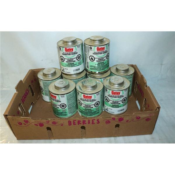 FLAT OF OATEY TRANSMITION CEMENT FOR PVC 473 ML