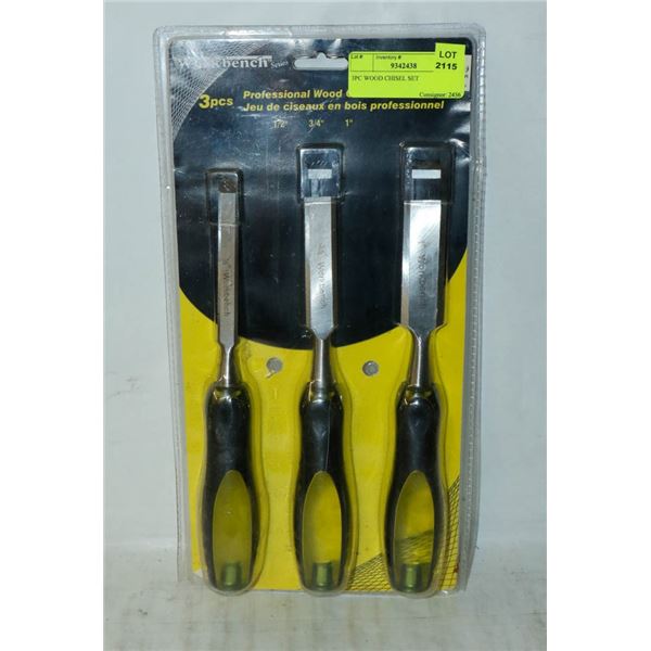 3PC WOOD CHISEL SET