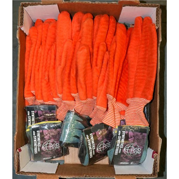 FLAT OF ASSORTED BOB DALE & WORK KING GLOVES