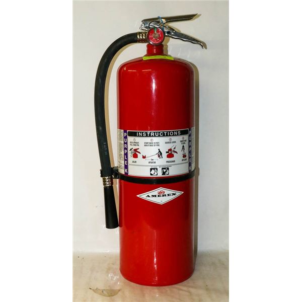 NEW AMREX CHARGED FIRE EXTINGUISHER APPROX 30LBS