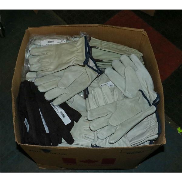 LARGE BOX OF ASSORTED WORK GLOVES
