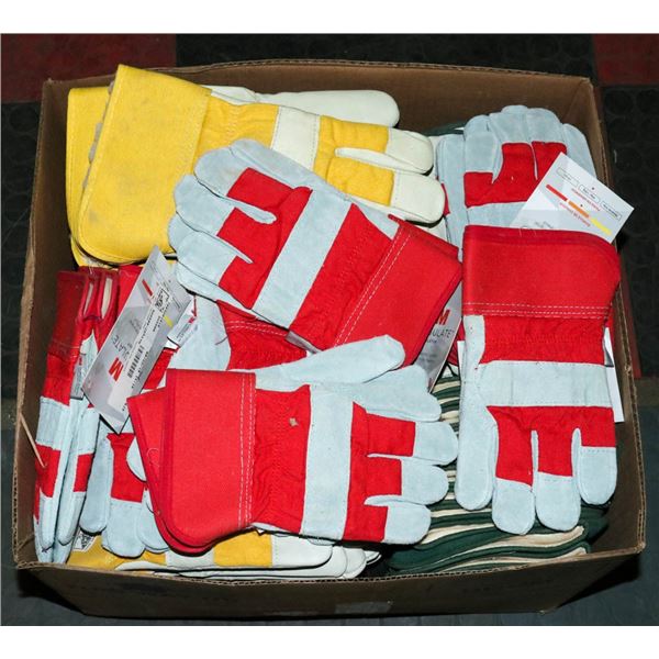 LARGE BOX OF ASSORTED WORK GLOVES