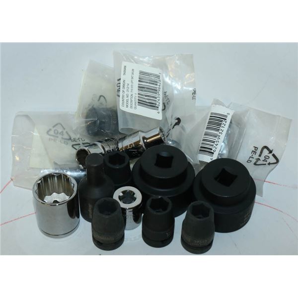 FLAT OF ASORTED WILLIAMS SOCKETS