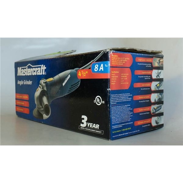 MASTERCRAFT 4-1/2" ANGLE GRINDER