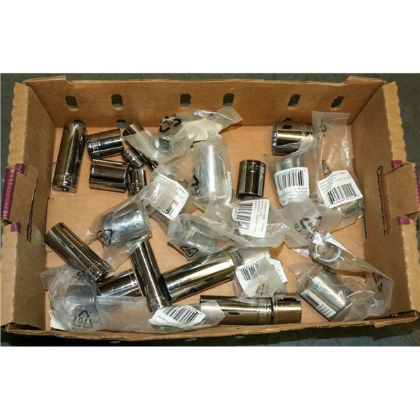 FLAT OF ASSORTED WILLIAMS SOCKETS