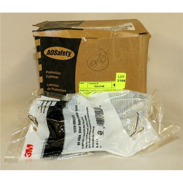PARTIAL CASE OF AOSAFETY QX1000 REPLACEMENT LENS