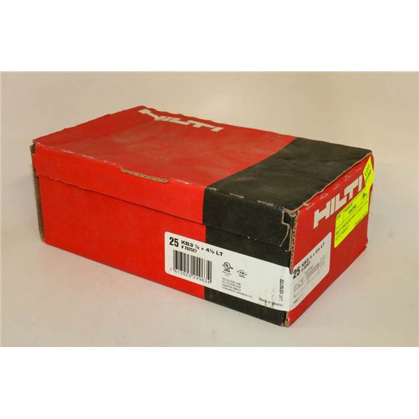 HILTI THREADED BOLT CASE 1/2" X 4 1/2" LT #282527