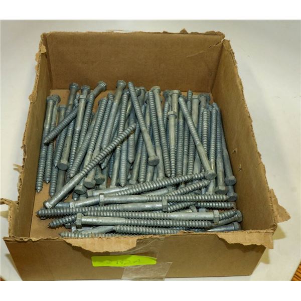 BOX OF 1/4" X 6" LAG BOLTS