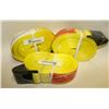 Image 1 : LOT OF 3 MIKISEW FLAT HOOK CARGO STRAP 2" X 30'