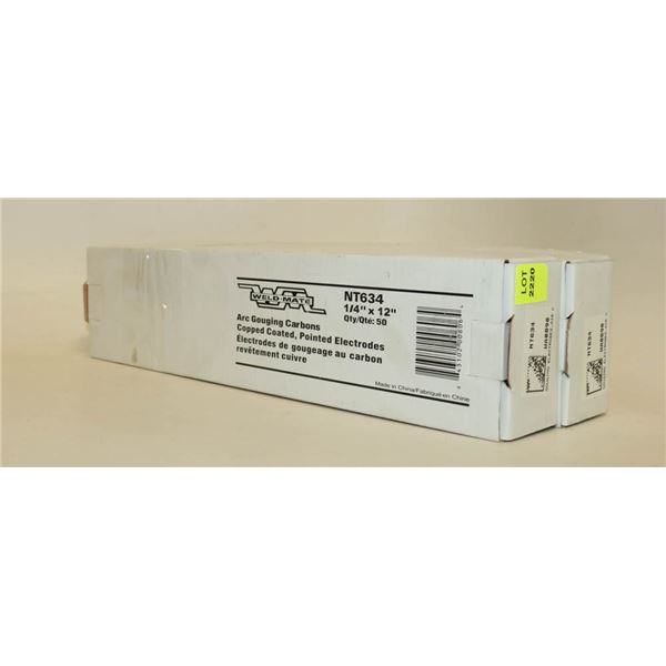 2 BOXES WELD-MATE ARC GOUGING ELECTRODES