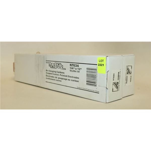 2 BOXES WELD-MATE ARC GOUGING ELECTRODES
