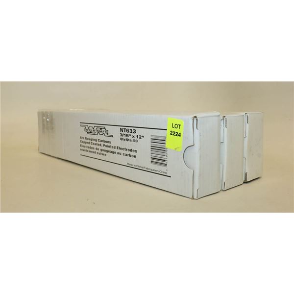 3 BOXES OF WELD-MATE ARC GOUGING ELECTRODES