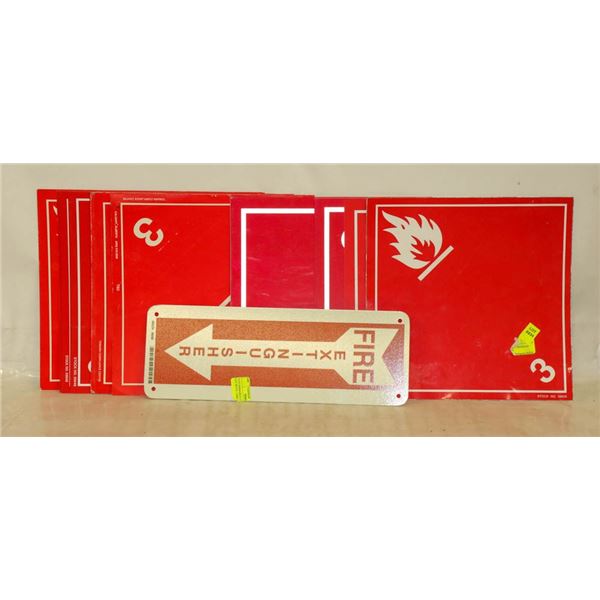 15 FLAMMABLE CLASS 3 SIGNAGE LOT WITH 1 FIRE SIGN