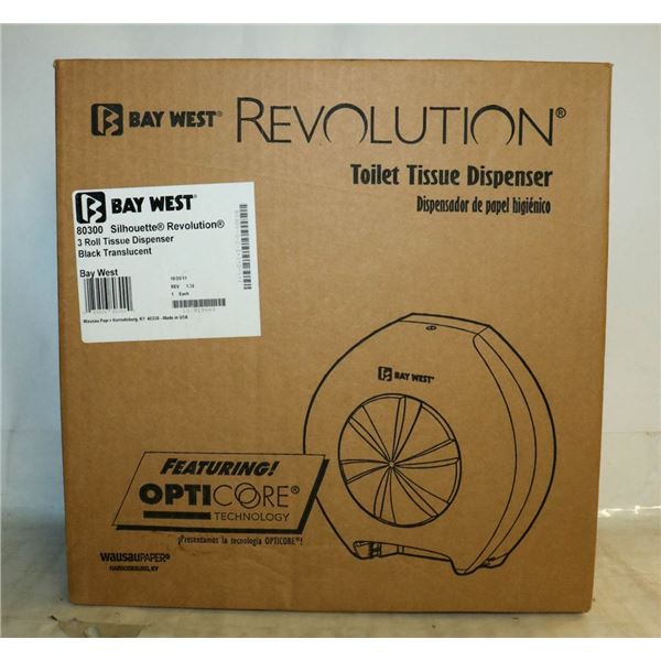 REVOLUTION 3 ROLL TISSUE DISPENSER
