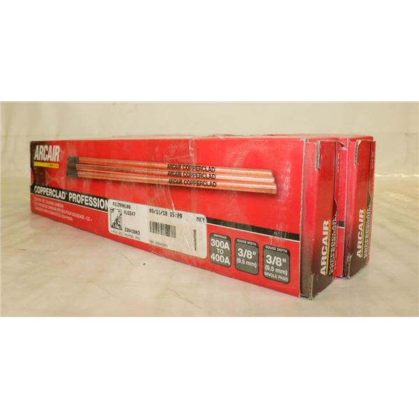 2 BOXES OF ARCAIR COPPERCLAD ELECTRODES 1/4" X 12"