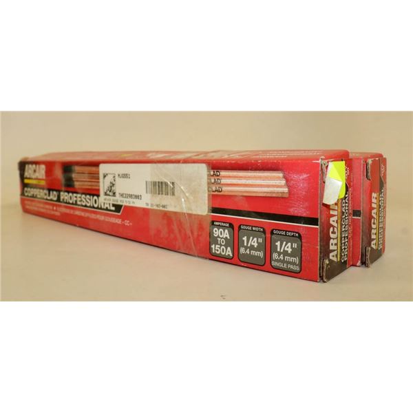 2 BOXES OF ARCAIR COPPERCLAD ELECTRODES