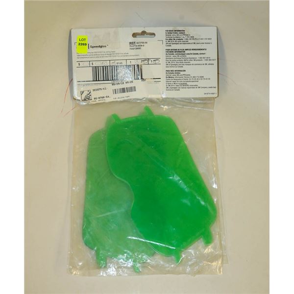 LOT OF 10 3M SPEEDGLAS WIDE-VIEW CLEAR GRINDING