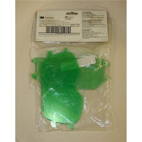 LOT OF 9 3M SPEEDGLAS WIDE-VIEW CLEAR GRINDING