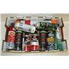 Image 1 : FLAT OF ASSORTED SPRAY CANS INCLUDING DEGREASERS,